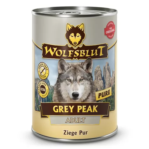Wolfsblut Grey Peak Pure Kecske 395g nedves kutyatáp